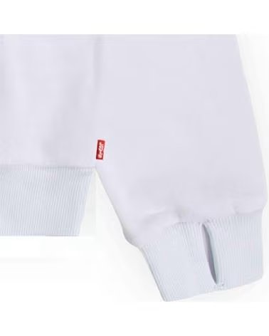 LEVIS FELPA CON CAPPUCCIO UNISEX LEVIS PER BAMBINI BLANCO