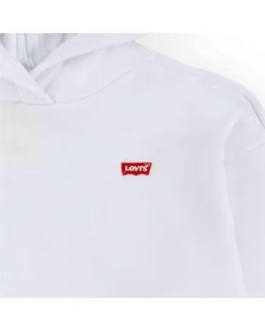 LEVIS FELPA CON CAPPUCCIO UNISEX LEVIS PER BAMBINI BLANCO
