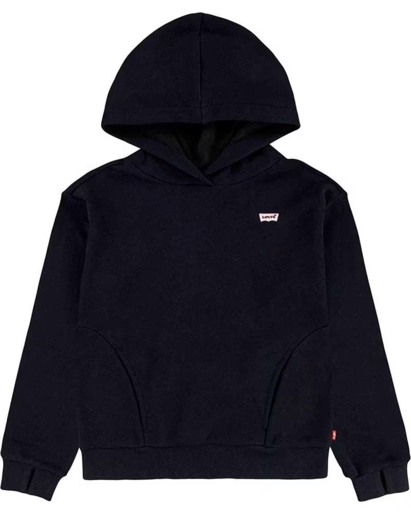 LEVIS FELPA CON CAPPUCCIO LEVI´S PER BAMBINO NEGRO