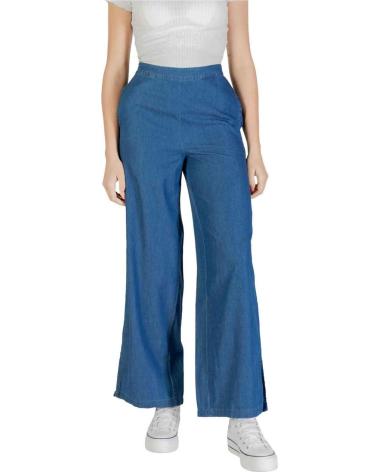 ONLY PANTALÓN WIDE LEG DE TIRO ALTO ONLY AZUL