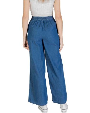 ONLY PANTALÓN WIDE LEG DE TIRO ALTO ONLY AZUL