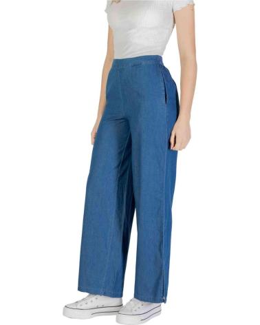 ONLY PANTALÓN WIDE LEG DE TIRO ALTO ONLY AZUL