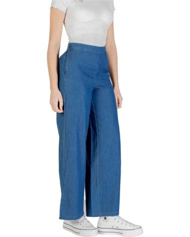 ONLY PANTALÓN WIDE LEG DE TIRO ALTO ONLY AZUL