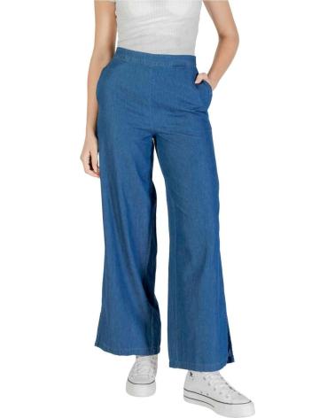 ONLY PANTALÓN WIDE LEG DE TIRO ALTO ONLY AZUL