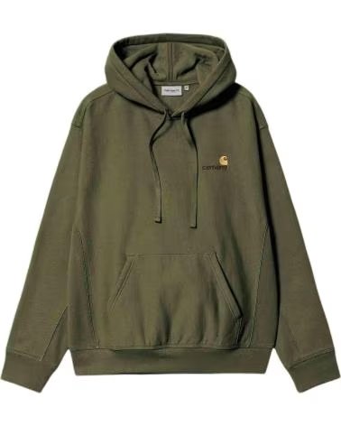 CARHARTT WIP FELPA CON CAPPUCCIO CARHARTT WIP DA UOMO VERDE
