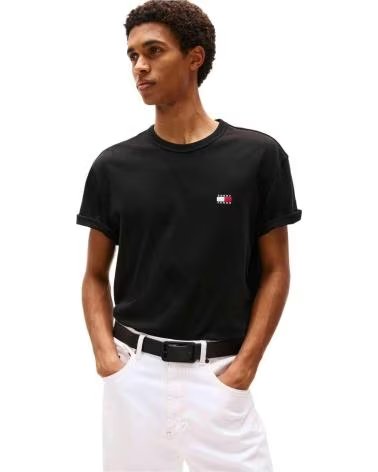 TOMMY HILFIGER CAMISETA DE MANGA CORTA DM0DM20322BDS EN PARA HOMBRE NEGRO