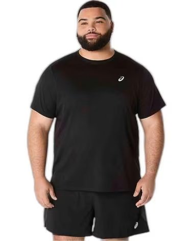 ASICS T-SHIRT A MANICHE CORTE ASICS DA UOMO NEGRO
