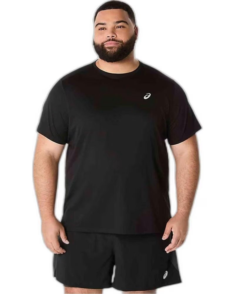 ASICS T-SHIRT A MANICHE CORTE ASICS DA UOMO NEGRO