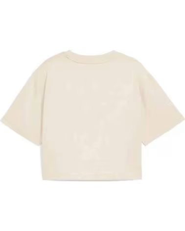 PUMA CAMISETA DE MANGA CORTA EN PARA NINAS BEIGE