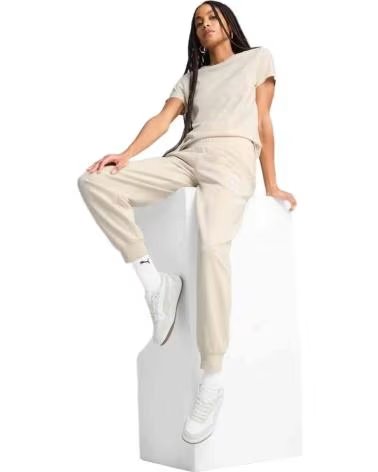 PUMA PANTALON LONG PUMA COUPE RELAX POUR FEMME BEIGE BEIGE