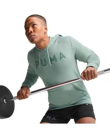 PUMA SWEAT À CAPUCHE PUMA ESSENTIALS POUR HOMME VERDE