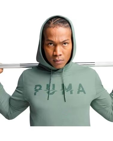PUMA SWEAT À CAPUCHE PUMA ESSENTIALS POUR HOMME VERDE