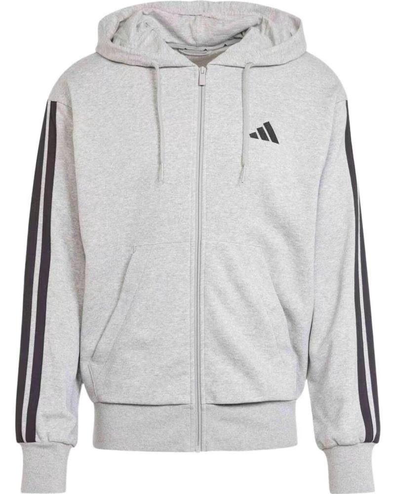 ADIDAS CHAQUETAS HOMBRE MODELO M 3S FT FZ HD COLOR GRIS GREBLK
