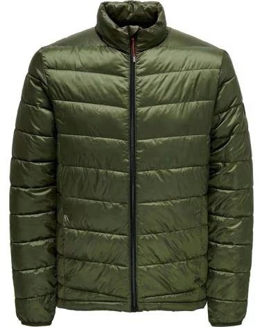 ONLY GIACCA TRAPUNTATA VERDE DA UOMO ONLY SONS VERDE