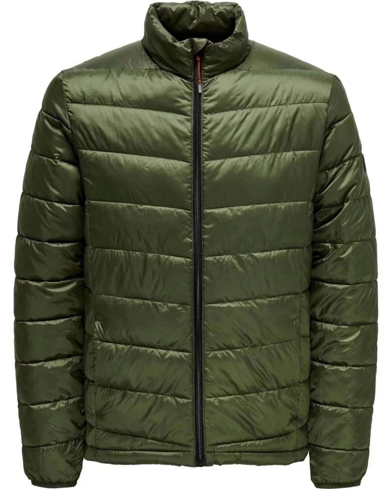 ONLY GIACCA TRAPUNTATA VERDE DA UOMO ONLY SONS VERDE
