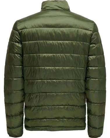 ONLY GIACCA TRAPUNTATA VERDE DA UOMO ONLY SONS VERDE