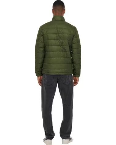ONLY GIACCA TRAPUNTATA VERDE DA UOMO ONLY SONS VERDE