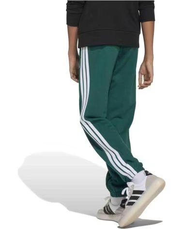 ADIDAS PANTALONI SPORTIVI ADIDAS ESSENTIALS A 3 STRISCE PER BAMBINO VERDE
