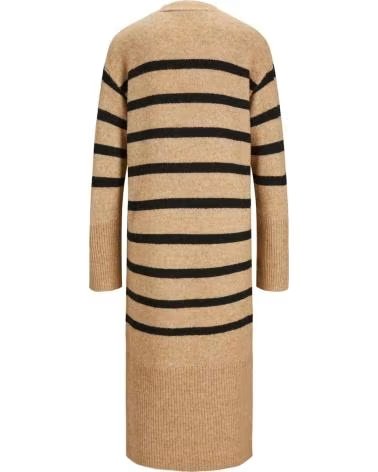 JJXX GESTREIFTES STRICKKLEID 12246514 FÜR DAMEN BEIGE BEIG