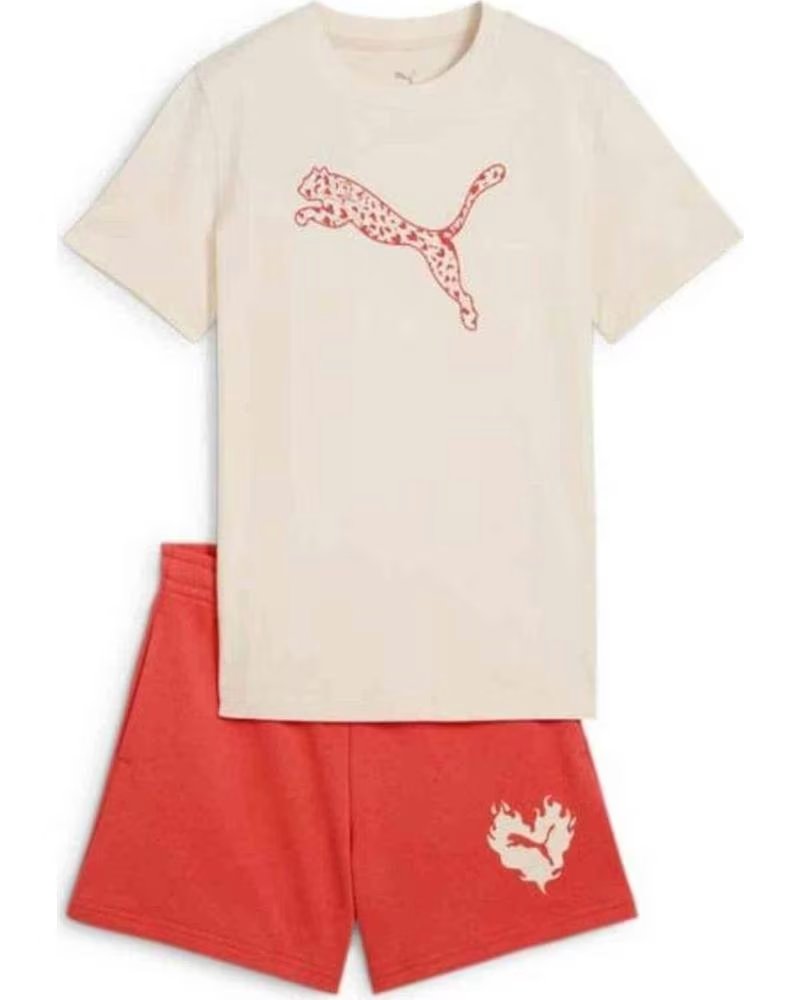 PUMA COMPLETO SPORTIVO IN COTONE PUMA PER BAMBINA MULTICOLOR