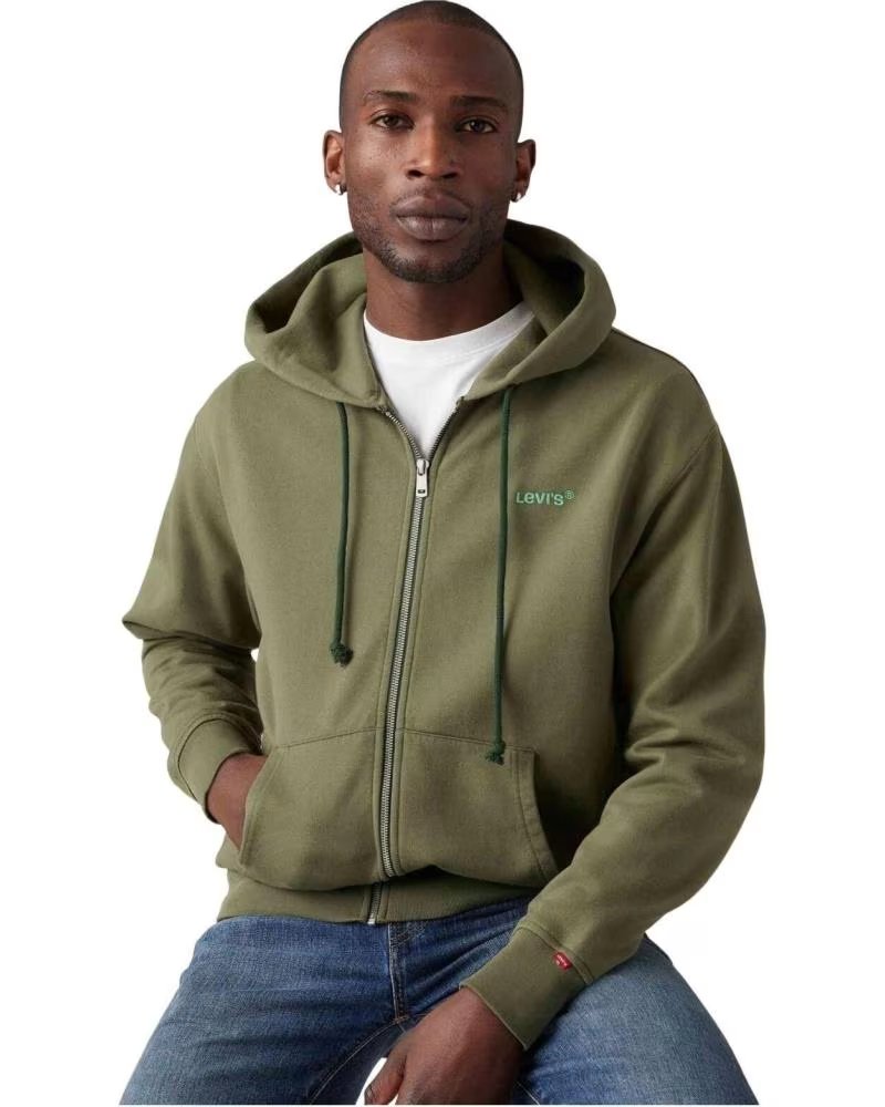 LEVIS LEVI´S MEN´S ZIP-UP HOODIE, GREEN, REF: 865603