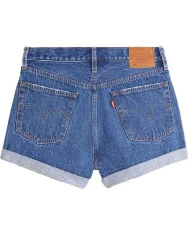 LEVIS LEVI´S 501 WOMEN´S DENIM SHORTS DARK INDIGO DARK INDIGO - WORN IN