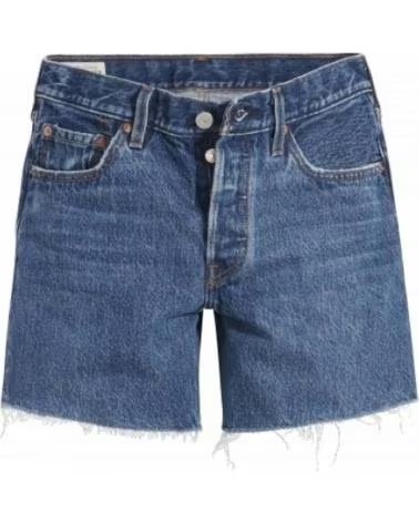 LEVIS LEVI´S 501 WOMEN´S DENIM SHORTS DARK INDIGO DARK INDIGO - WORN IN
