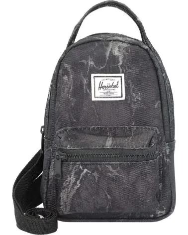 HERSCHEL HERSCHEL NOVA MINI RUCKSACK IN SCHWARZ MIT MARMORMUSTER BLACK MARBLE