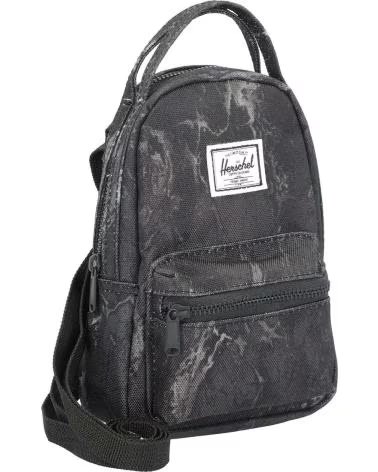 HERSCHEL HERSCHEL NOVA MINI RUCKSACK IN SCHWARZ MIT MARMORMUSTER BLACK MARBLE