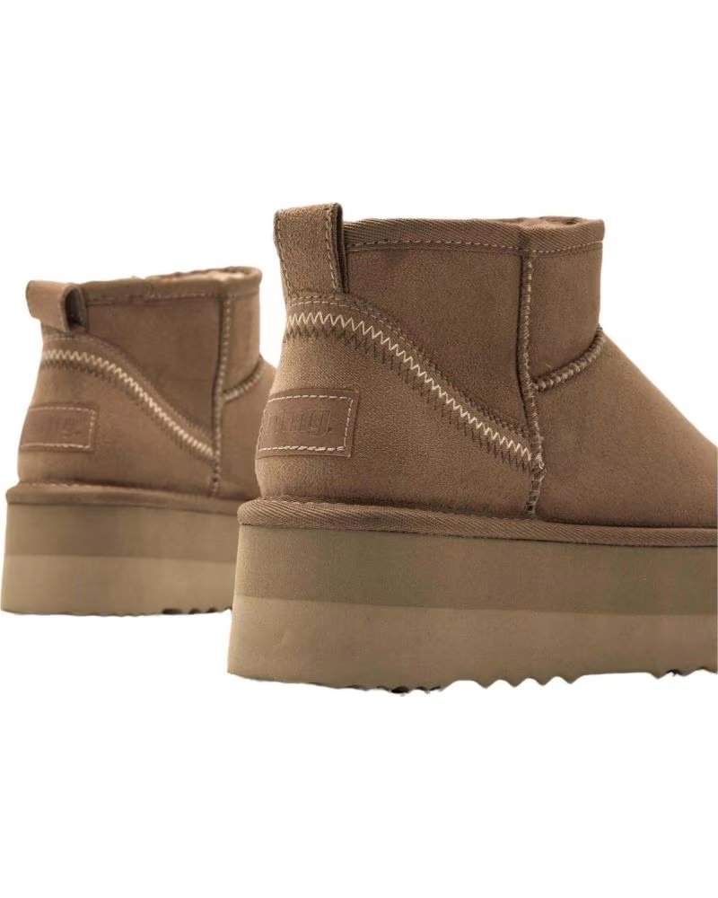 MTNG BOTAS MUSTANG FEMININAS CASTANHO TAUPE NUEZ TAUPE