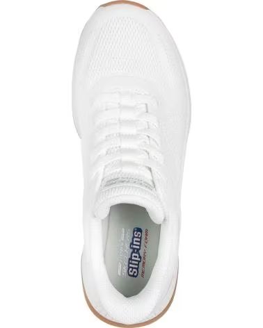 SKECHERS SNEAKERS PERFORMANCE MESH BIANCHE WHITE