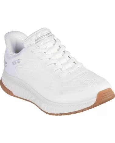 SKECHERS SNEAKERS PERFORMANCE MESH BIANCHE WHITE
