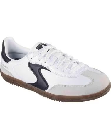 SKECHERS ZAPATILLAS 185232WBK EN MULTICOLOR PARA MUJER WHITE DURALEATHER-LEATHER^-BLACK TRIM