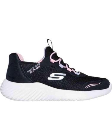 SKECHERS ZAPATILLAS EN MULTICOLOR PARA NINAS BLACK SYNTHETIC-TRIM