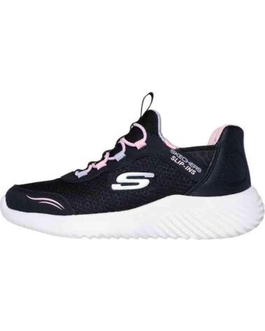 SKECHERS ZAPATILLAS EN MULTICOLOR PARA NINAS BLACK SYNTHETIC-TRIM