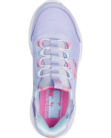 SKECHERS BASKETS SKECHERS FILLE LAVANDE LAVENDER SYNTHETIC-TRIM