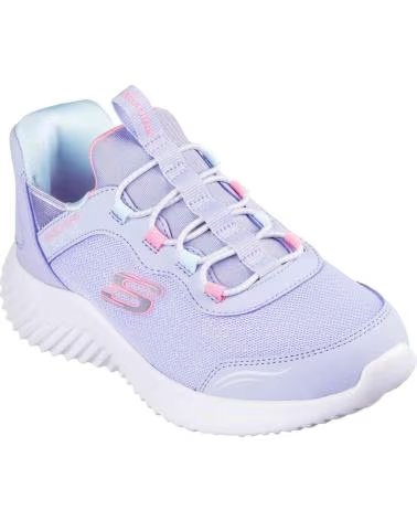 SKECHERS BASKETS SKECHERS FILLE LAVANDE LAVENDER SYNTHETIC-TRIM