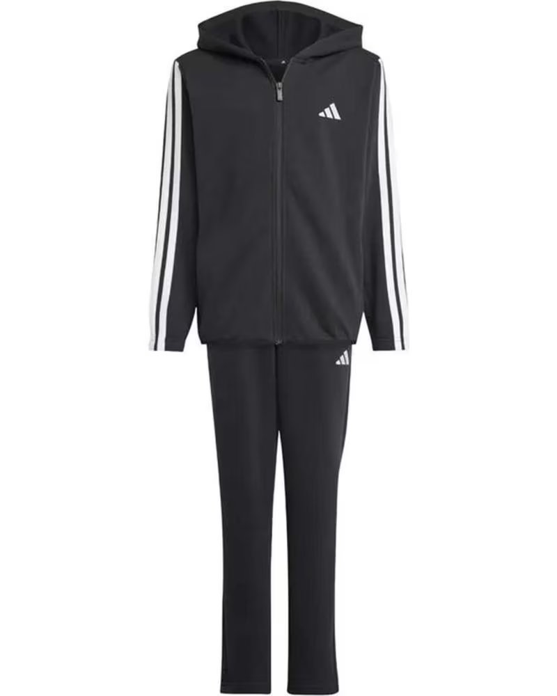 ADIDAS FATO DE TREINO 3-STRIPES COM CAPUZ BLACK-WHITE