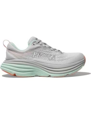 HOKA ZAPATILLAS DE RUNNING BONDI 8 EN GRIS PARA MUJER