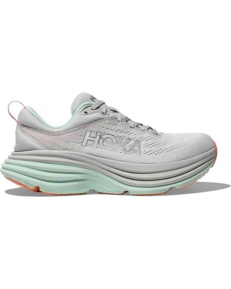 HOKA ZAPATILLAS DE RUNNING BONDI 8 EN GRIS PARA MUJER