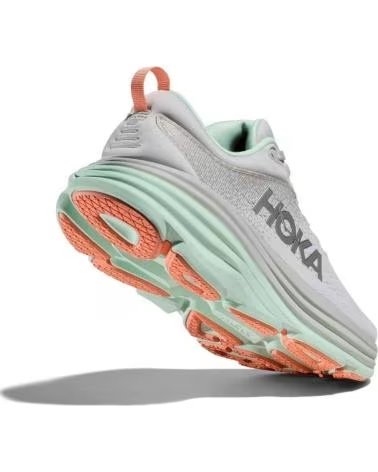 HOKA ZAPATILLAS DE RUNNING BONDI 8 EN GRIS PARA MUJER