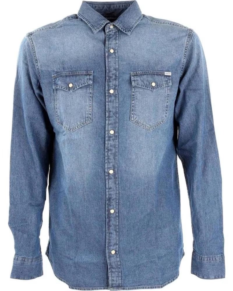 JACK AND JONES CAMICIA DI JEANS JACK & JONES DA UOMO JUNGLE GREEN