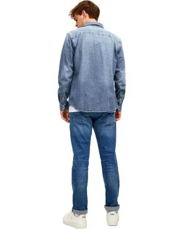 JACK AND JONES CAMICIA DI JEANS JACK & JONES DA UOMO JUNGLE GREEN