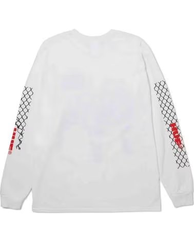 HUF BULLDOG GRAPHIC SWEATSHIRT WHITE