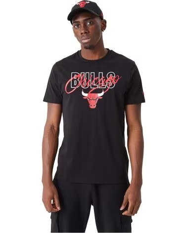 NEW ERA T-SHIRT CHICAGO BULLS PRETA