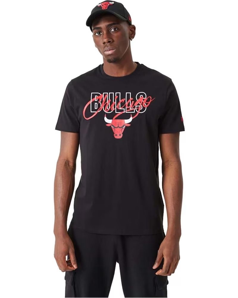 NEW ERA T-SHIRT CHICAGO BULLS PRETA