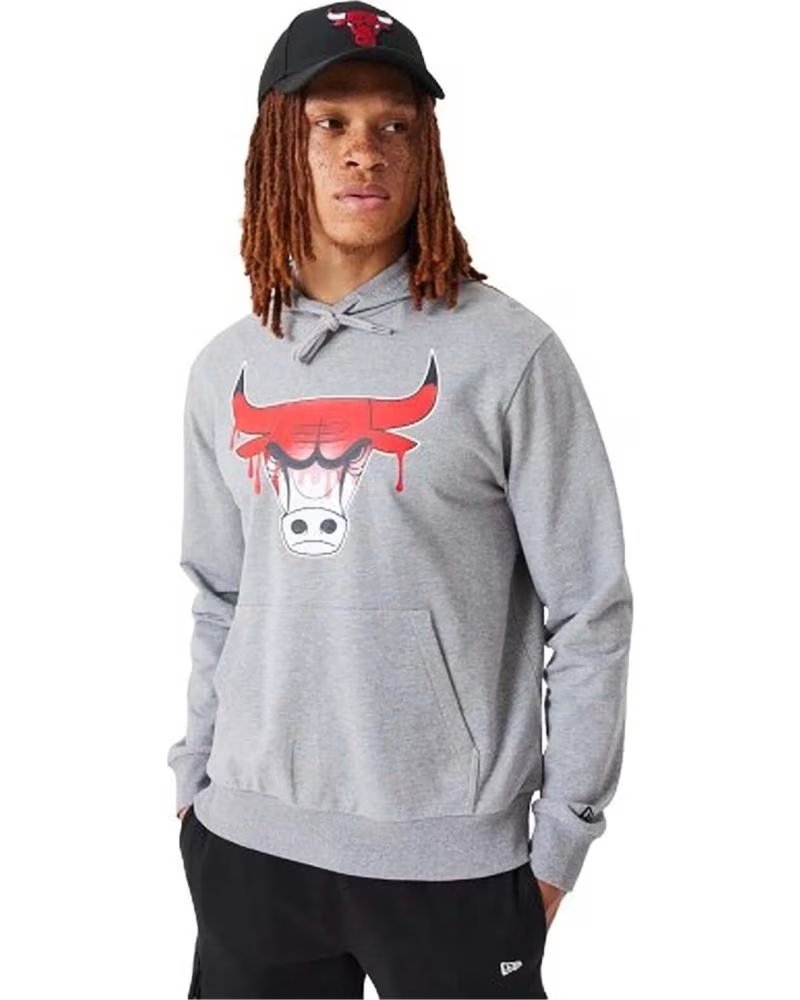 NEW ERA NEW ERA CHICAGO BULLS "GLITCHED BULL" KAPUZENPULLOVER