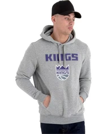 NEW ERA FELPA CON CAPPUCCIO UNISEX GRIGIA NEW ERA SACRAMENTO KINGS
