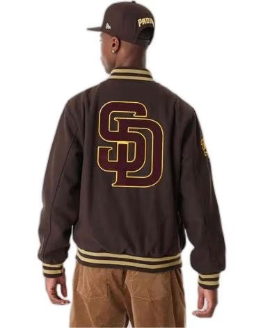 NEW ERA GIACCA BOMBER NEW ERA SAN DIEGO PADRES UOMO