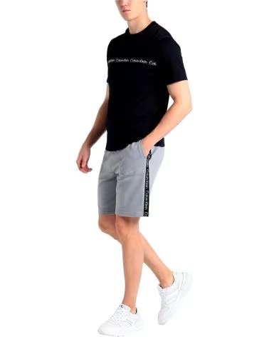 CALVIN KLEIN CALVIN KLEIN PANTALONCINO SPORTIVO GRIGIO DA UOMO GLACIER GRAY